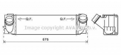 AVA QUALITY COOLING bw4457 -  Интеркулер
